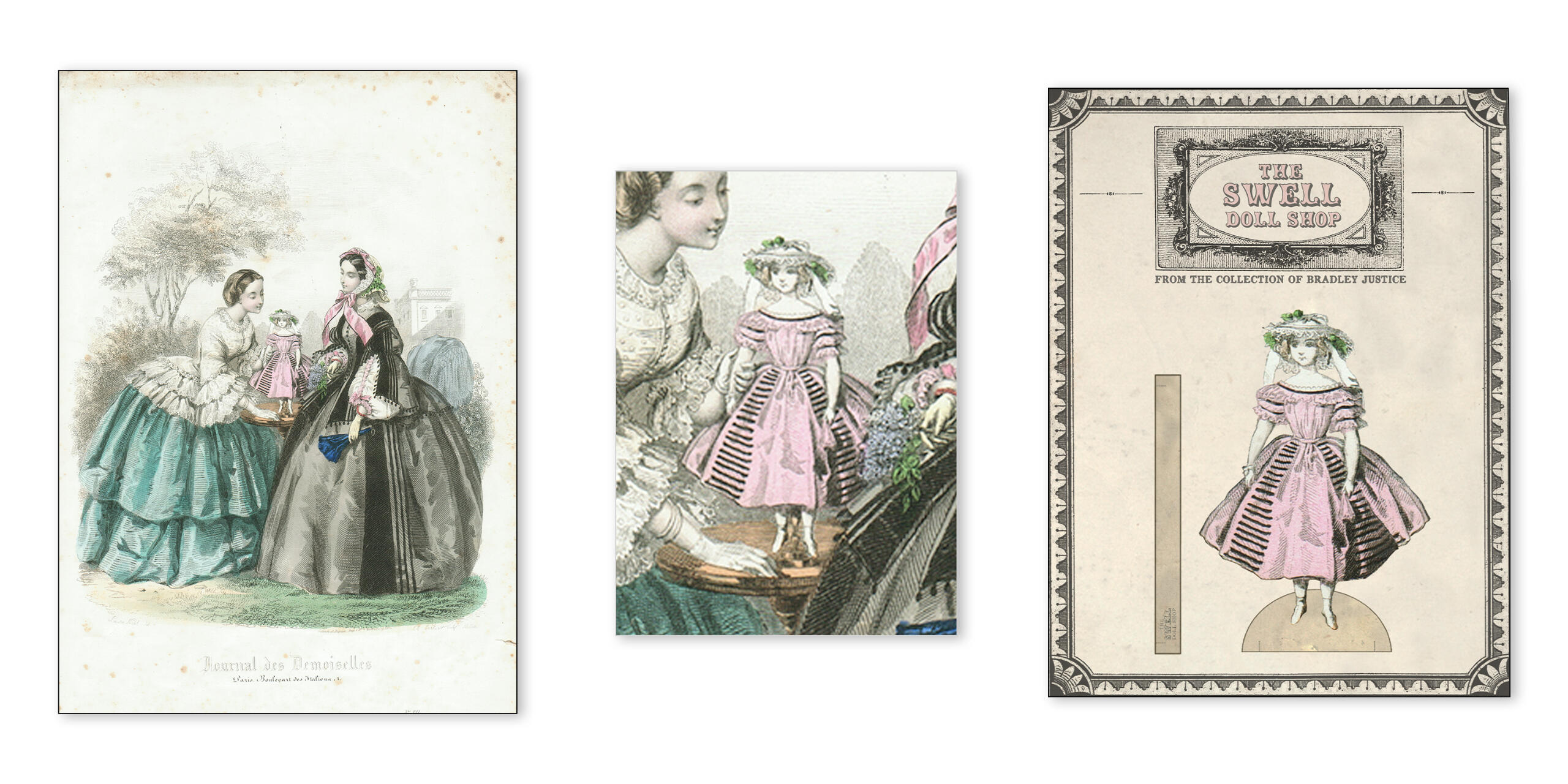 Restoration of antique image and resulting printable activity