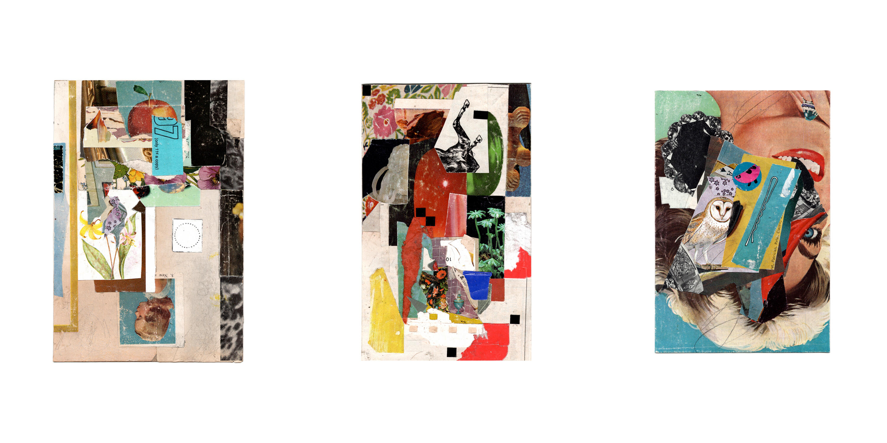 Three editorial collages