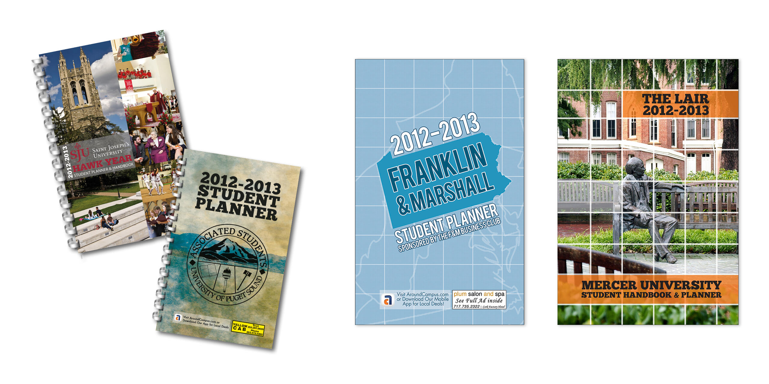 Images of student planner covers