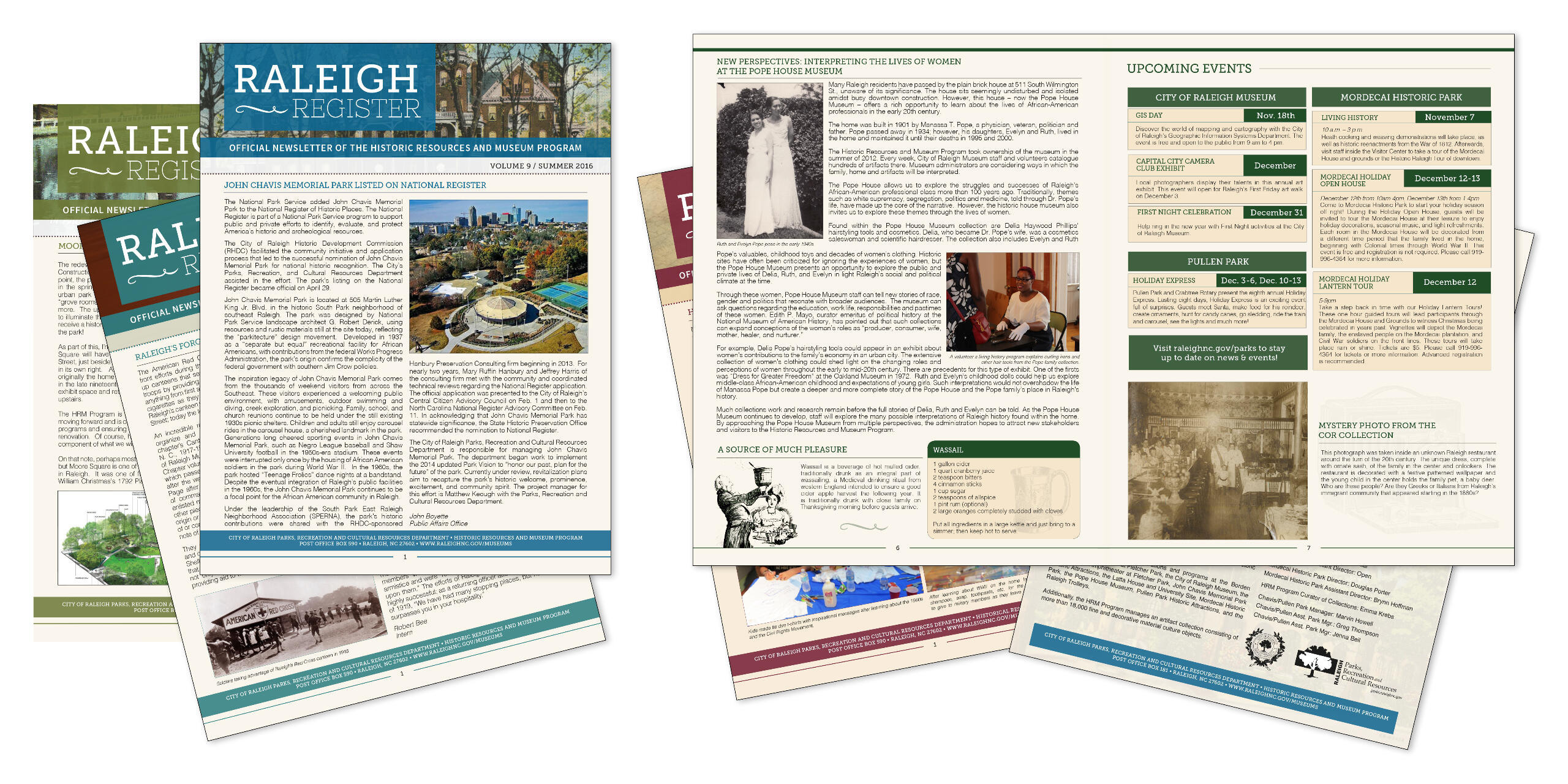 Images of a newsletter