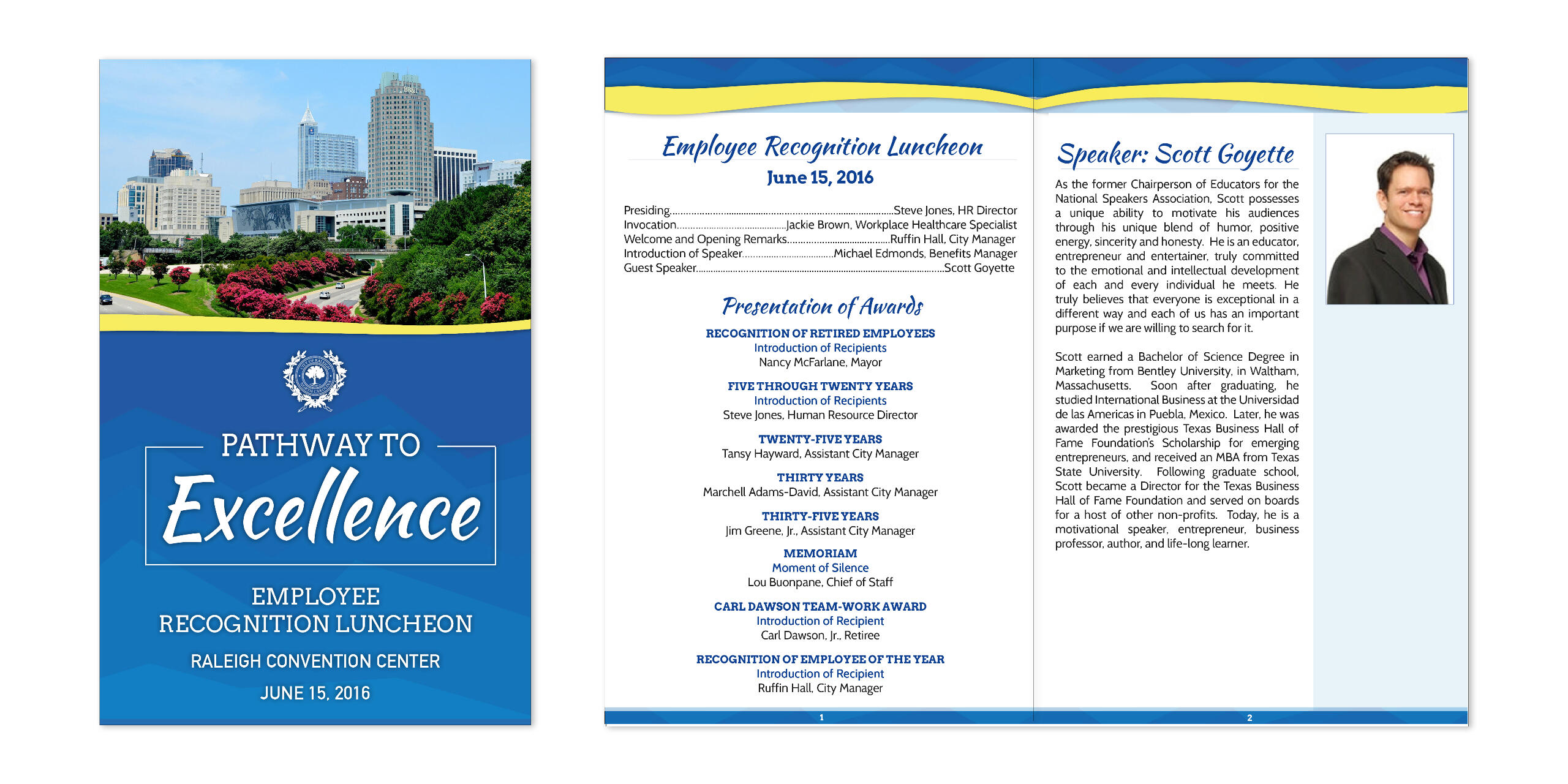 Images of a brochure