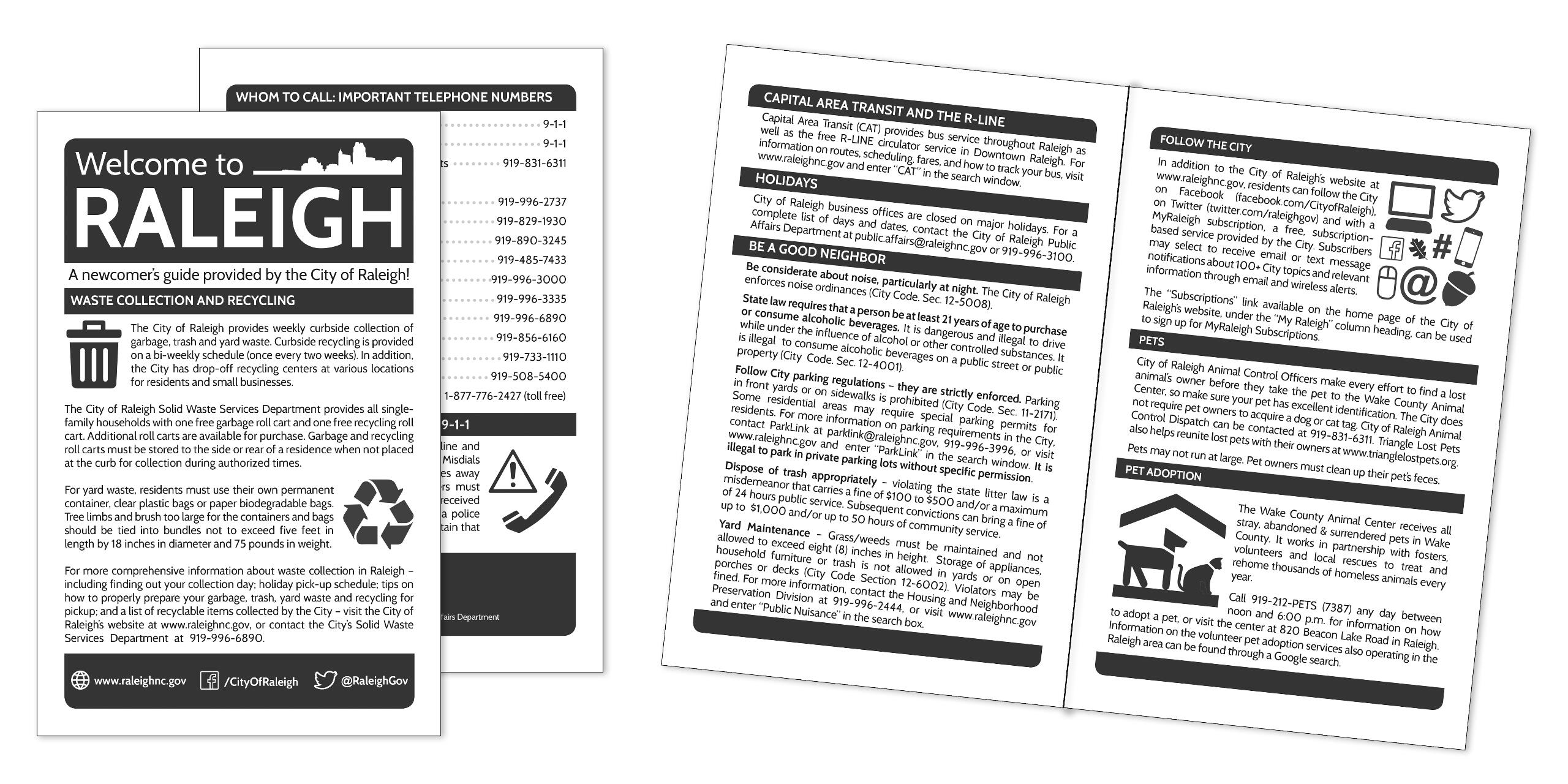 Images of a brochure