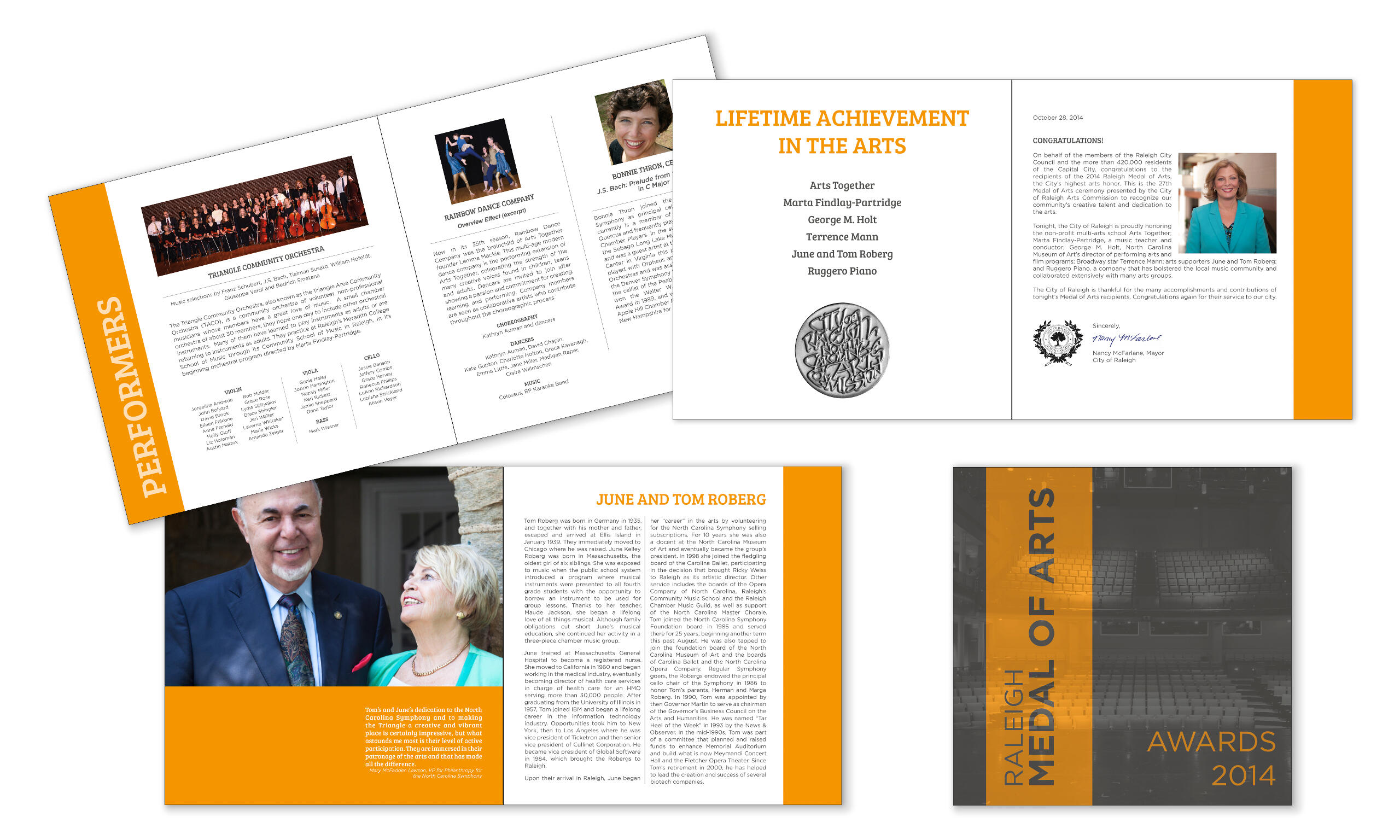 Images of a printed program