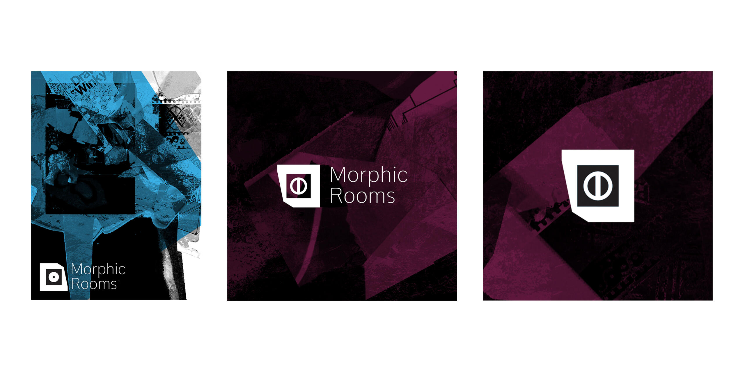 Photo spread of an abstract collage zine