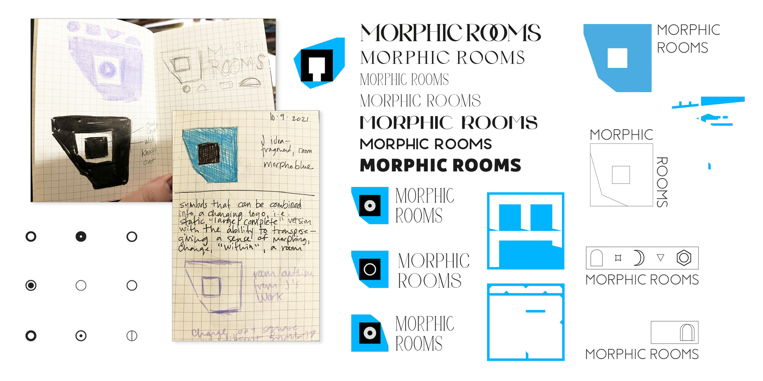 Photo spread of an abstract collage zine