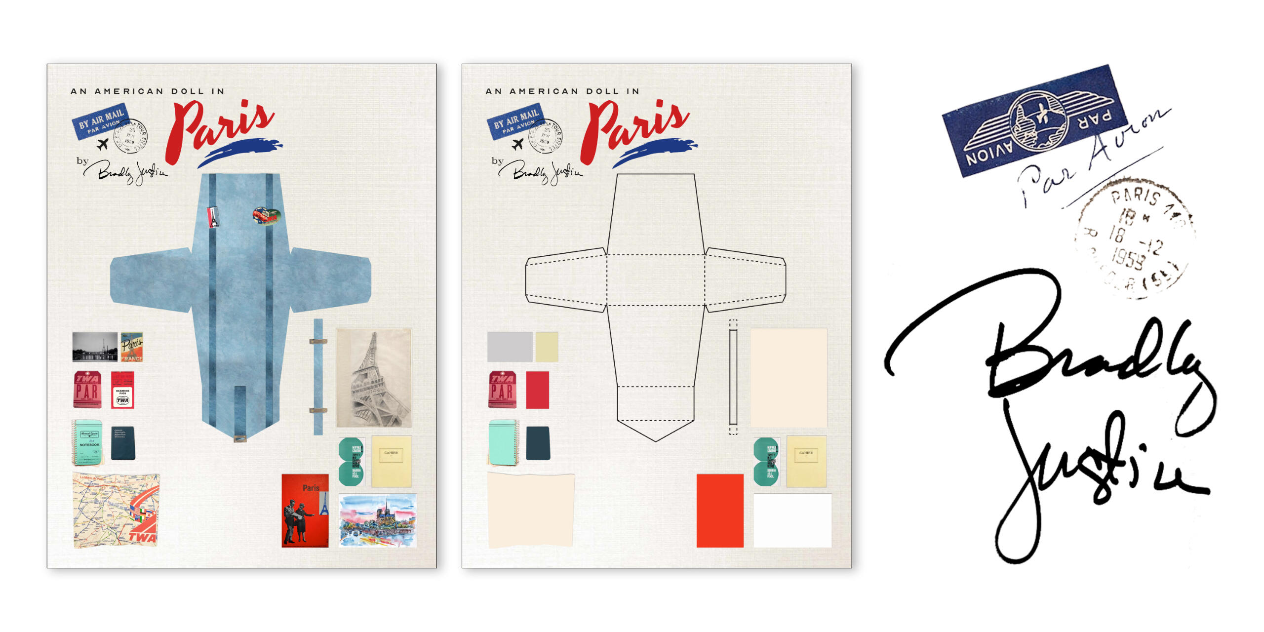 Images of a printable activity for dolls